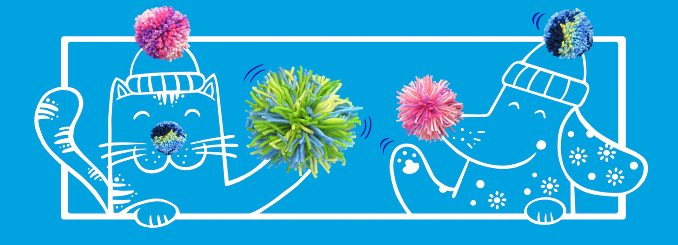 Zelf pompons maken met wc-rollen of karton