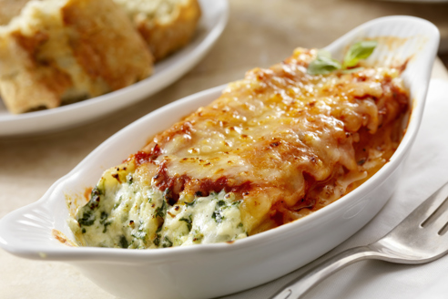 canneloni met ricotte en spinazie