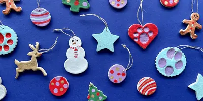 Simpele kerstversiering van zoutdeeg maken