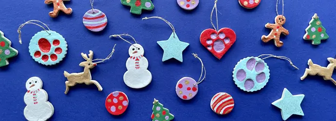 Simpele kerstversiering van zoutdeeg maken