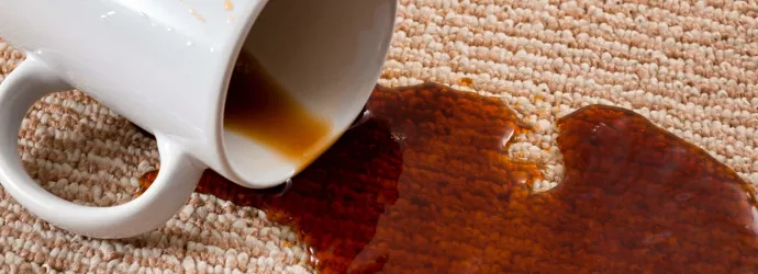 Koffievlekken verwijderen uit tapijt